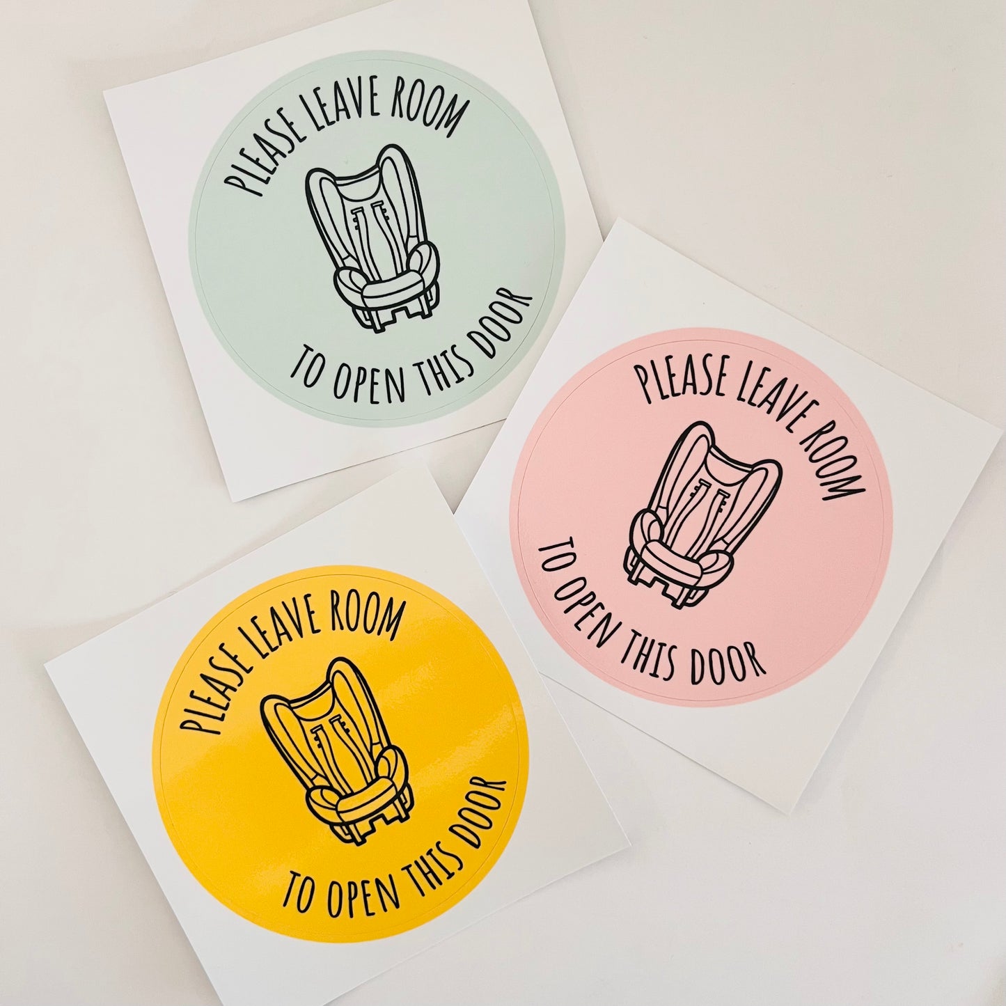 Car Seat Sign