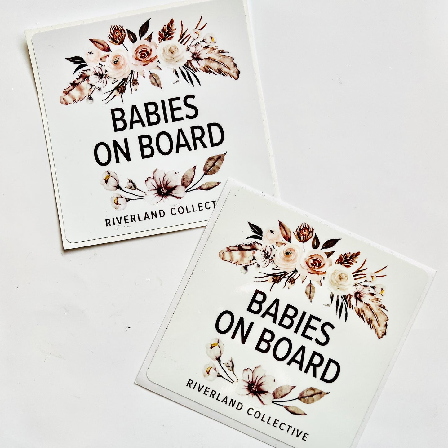 Babies on Board Car Sticker [Original Vinyl] - Autumn Blush