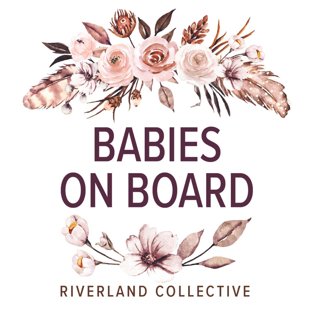 Babies on Board Car Sticker - Autumn Blush