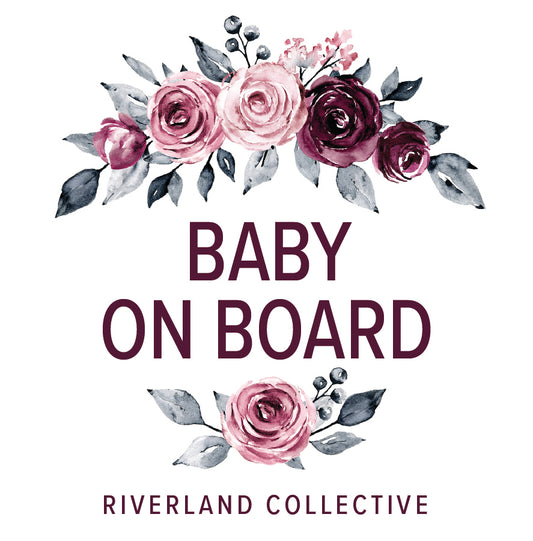 Vintage Rose - Baby on Board